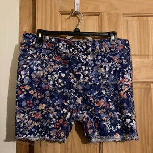 Chico's floral jegging cutoffs/shorts